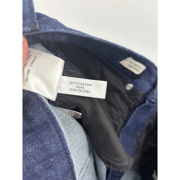 J. Crew Jeans Womens 27 9" High Rise Toothpick Skinny Blue Velvet Polka Dot - Picture 7 of 7